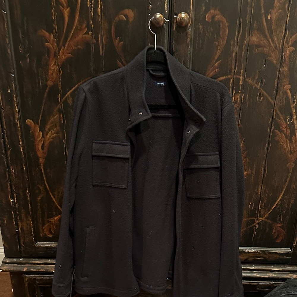 Men's peter Millar Black Fleece Shacket